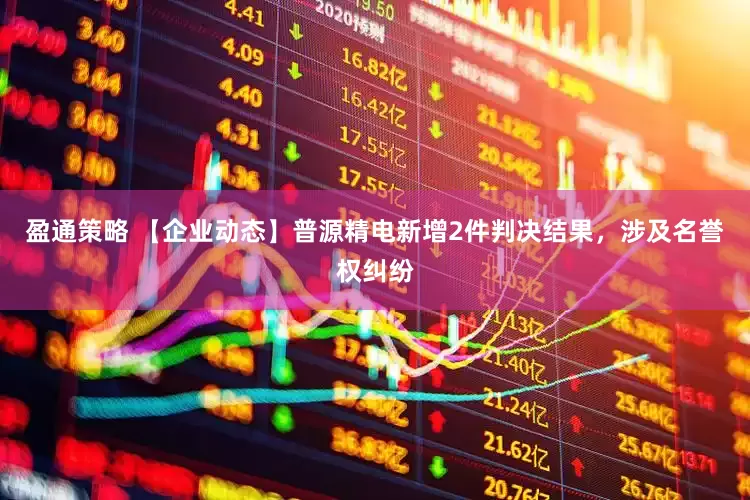 盈通策略 【企业动态】普源精电新增2件判决结果，涉及名誉权纠纷